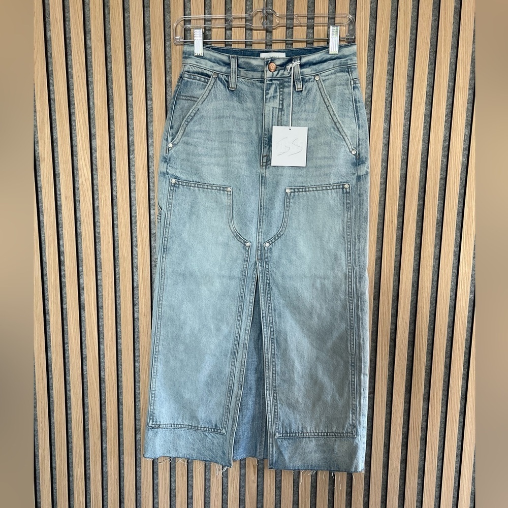 PISTOLA- long Denim Skirt NWT- Alice Coastal - Picture 5 of 9